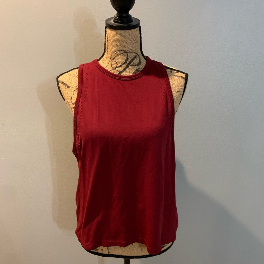 Maroon tank top from PINK